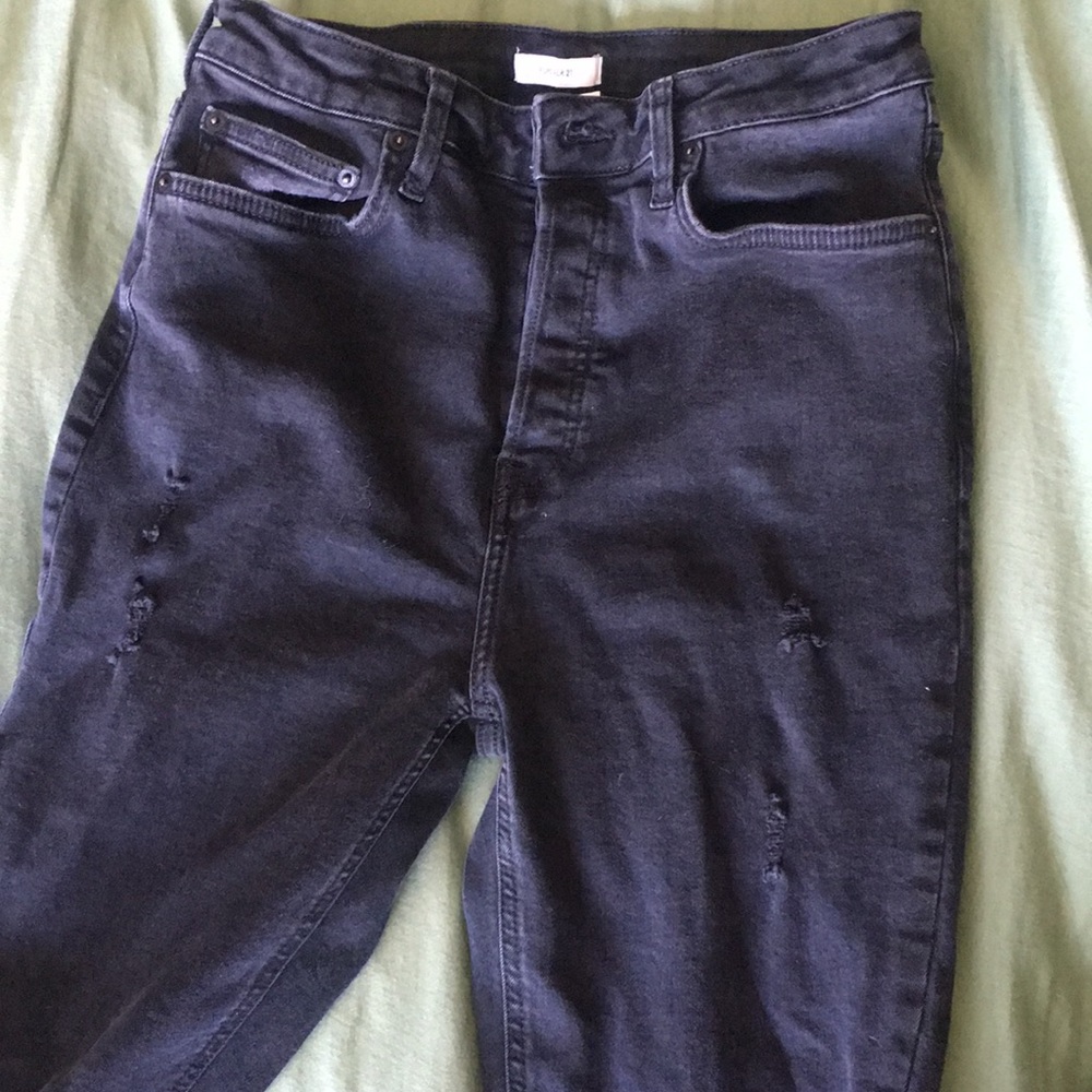 Forever 21 black high rise skinny jeans stretch